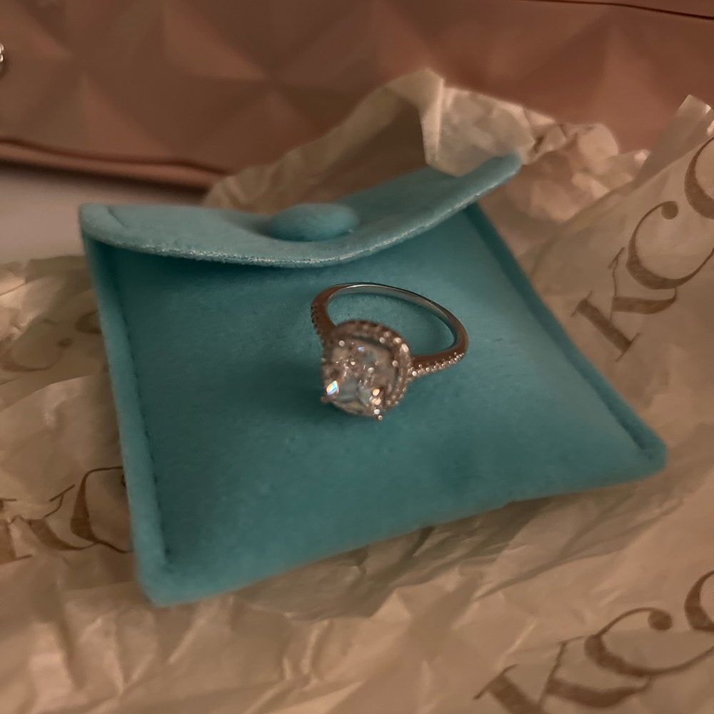 3 Carat stone KC Chic sterling silver ring